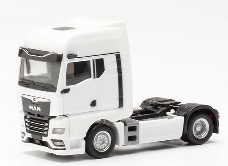 Man Tgx GX with white mirror cameras Herpa 315876 scale 1/87 