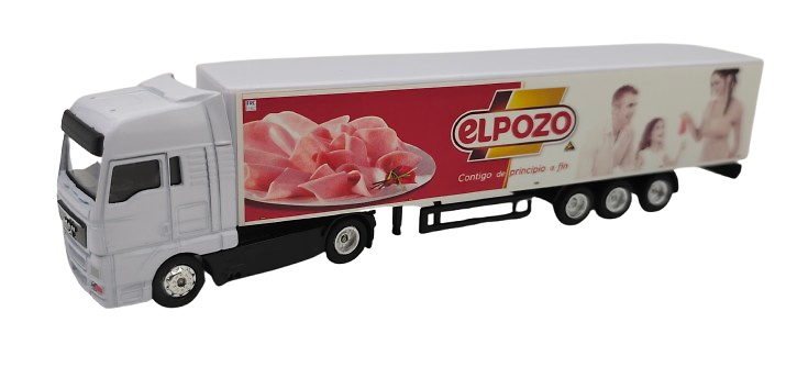 Man truck + closed box, El Pozo in 1/87 scale (without rear-view mirrors) 