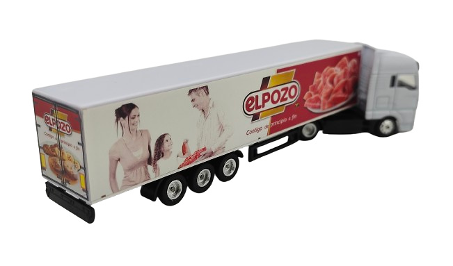 Man truck + closed box, El Pozo in 1/87 scale (without rear-view mirrors) 