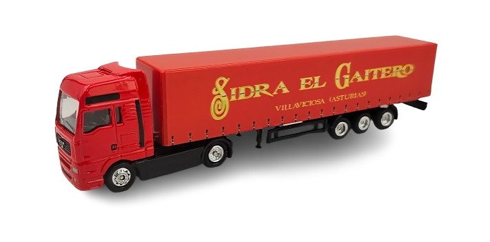 Man truck + closed box, Sidra el Gaitero to scale 1/87 (without rear-view mirrors) 