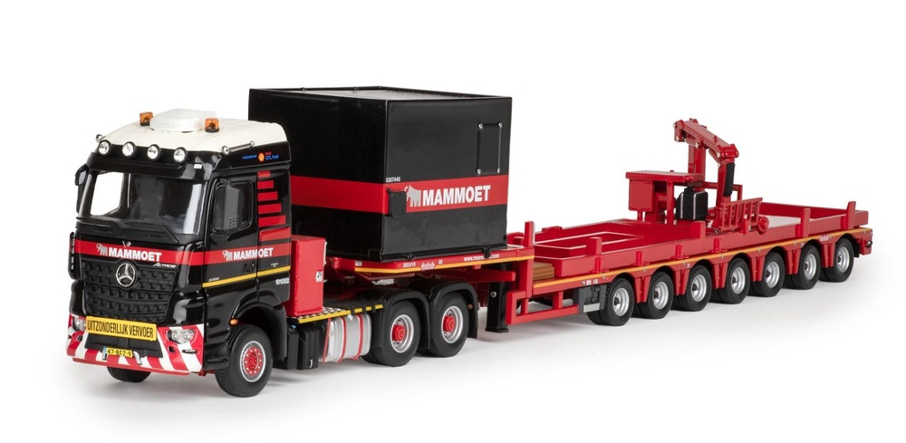 Mercedes Arocs + 7 axle Nooteboom semi lowloader Mammoet Imc Models 410288 scale 1/50 