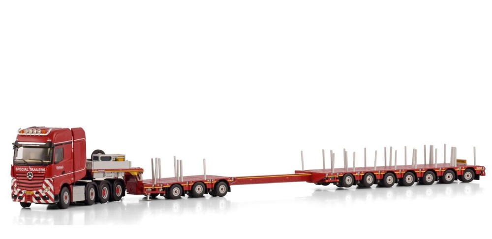 Mercedes-Benz Actros MP5 SLT Giga Space + Nooteboom Manoovr 3+7 ejes WSI Models scale 1/50 