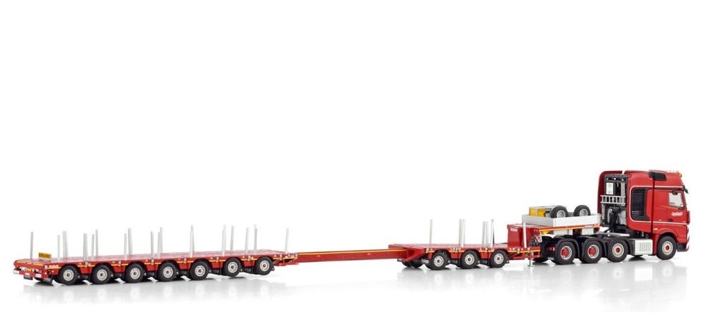 Mercedes-Benz Actros MP5 SLT Giga Space + Nooteboom Manoovr 3+7 ejes WSI Models scale 1/50 