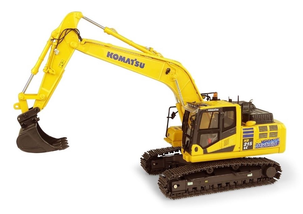 Scale model excavator Komatsu HB215 LC-3 Hybrid Universal Hobbies 8135 scale 1/50 