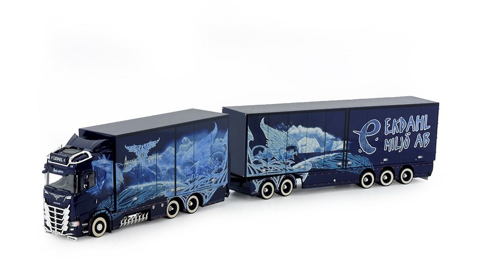 Scania + Anhänger Ekdahl Arctic GriffinTekno 74255 scale 1/50 