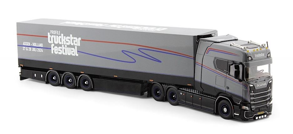 Scania Next Gen Truckstar Festival 2024 + closed box Tekno 86488 scale 1/50 