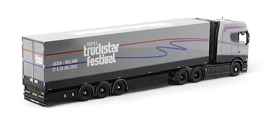 Scania Next Gen Truckstar Festival 2024 + closed box Tekno 86488 scale 1/50 