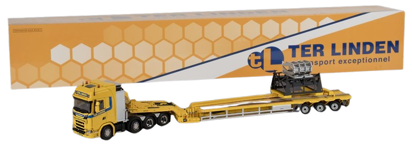 Scania S High roof 8x4 + Nooteboom 3 axle super wing carrier Imc Models 33-0142 scale 1/50 