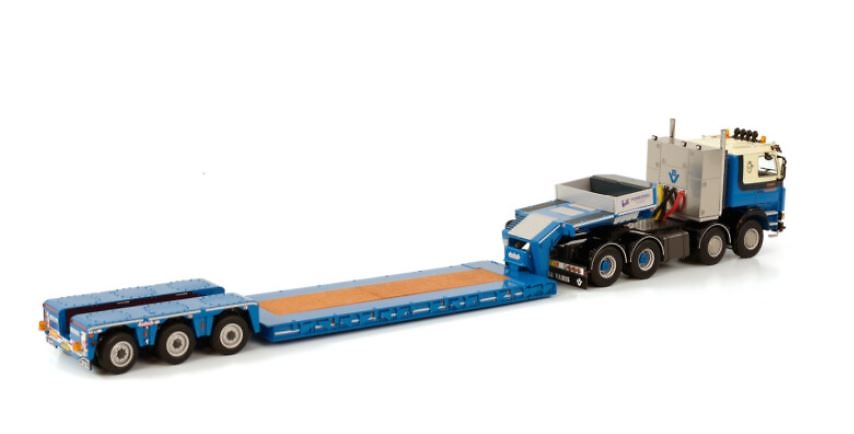 Scania series 3 8x4 + low loader Weever WSI Models 3392 scale 1/50 