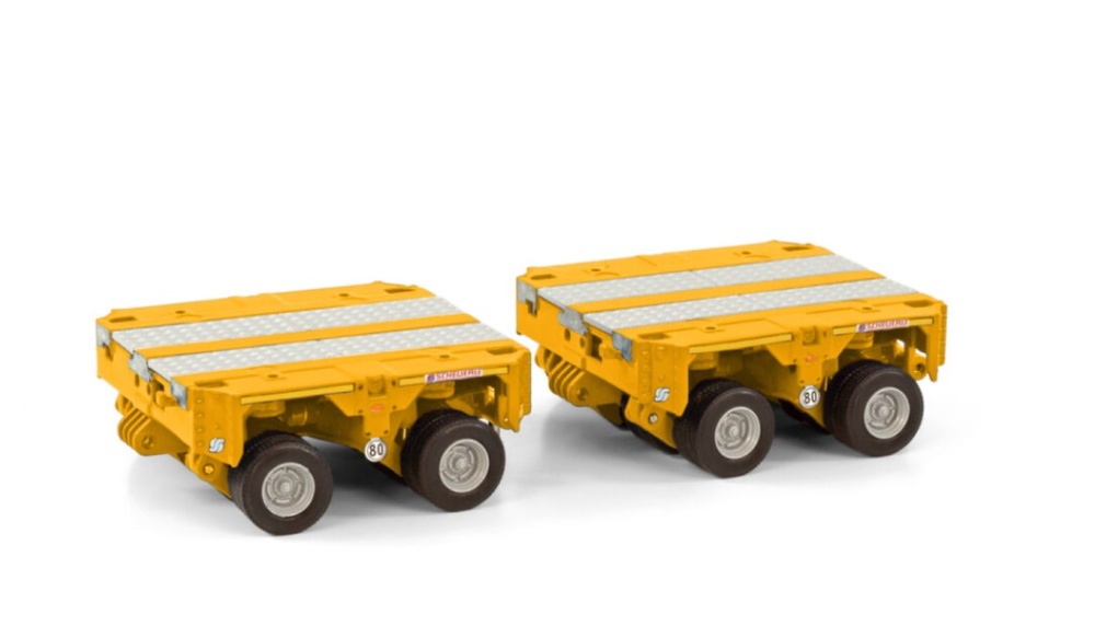 Scheuerle Inter Combi 2 axles yellow Wsi Models B.V. 04-2149 scale 1/50 