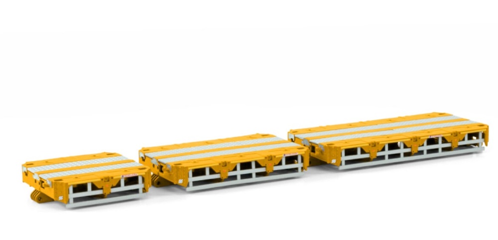 Scheuerle inter combi set Spacers yellow Wsi Models B.V. 04-2154 scale 1/50 