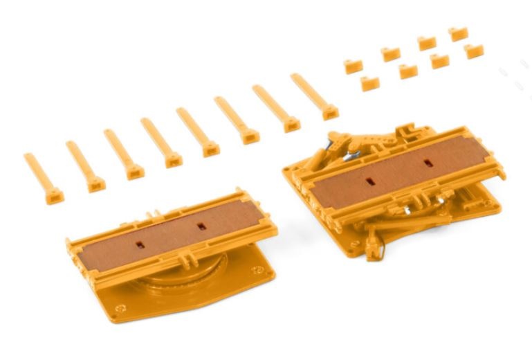 Scheuerle inter combi set parts turntable set yellow Wsi Models B.V. 04-2157 scale 1/50 