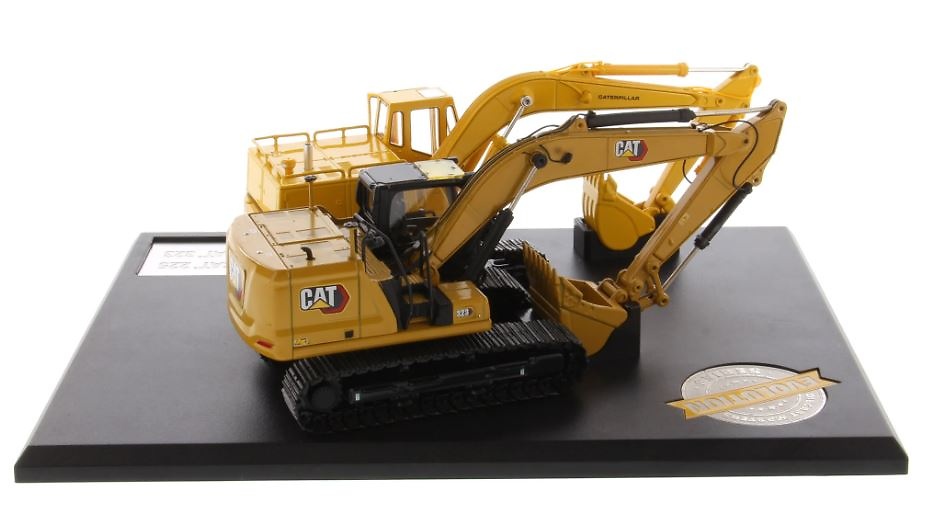 Set evolution Cat 225 and Cat 323 excavator Diecast Masters 85715 scale 1/50 