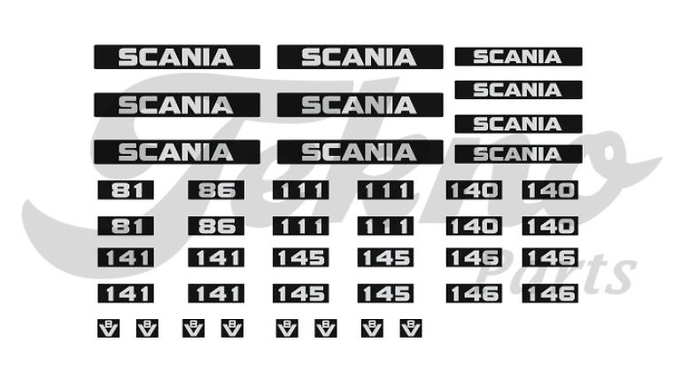 Sticker set Scania type 81-141-146 Tekno 88199 scale 1/50 