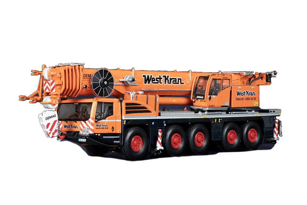 scale model crane Demag- Ac-250-5 Jib included WestKran Imc Models 32-0148 scale 1/50 