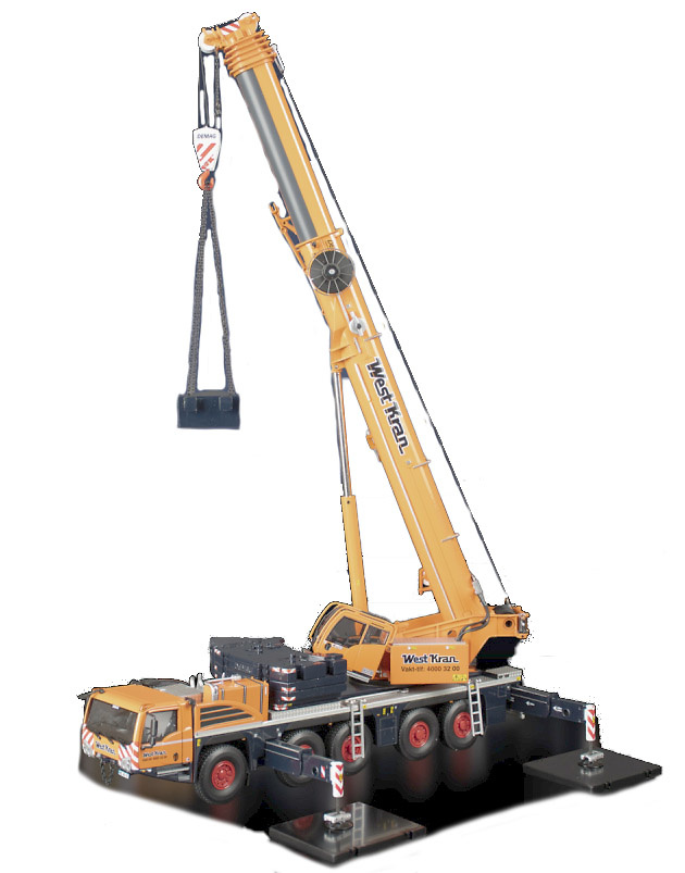 scale model crane Demag- Ac-250-5 Jib included WestKran Imc Models 32-0148 scale 1/50 