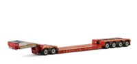Knt Red Line Lowloader 4 axle + dolly 2 axle Wsi Models scale 1/50