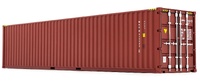 Scale model sea container 40 feet brown Marge Models 2324-02 scale 1/32 