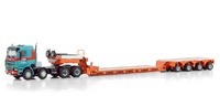 Scania 3 series 8x4 + scheuerle platform intercombi 4 axles Gruber WSI Models 01-4302 scale 1/50