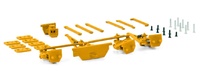 Scheuerle Inter Combi set parts hitch + single drawbar + double drawbar yellow Wsi Models B.V. 04-2158 scale 1/50