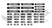 Sticker set Scania type 81-141-146 Tekno 88199 scale 1/50