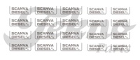 Sticker set Scanva truck Scania Tekno 88196 in 1/50th scale