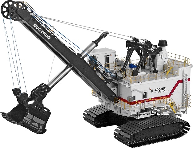 BUCYRUS 495 HF Excavadora Minería TWH 1/50 