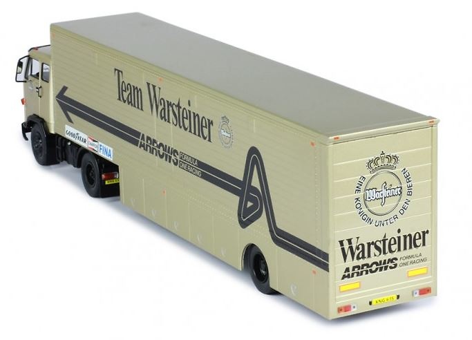 Camion Volvo F89 Transport equipo F1 Warsteiner Arrows Ixo Models TTR023 escala 1/43 