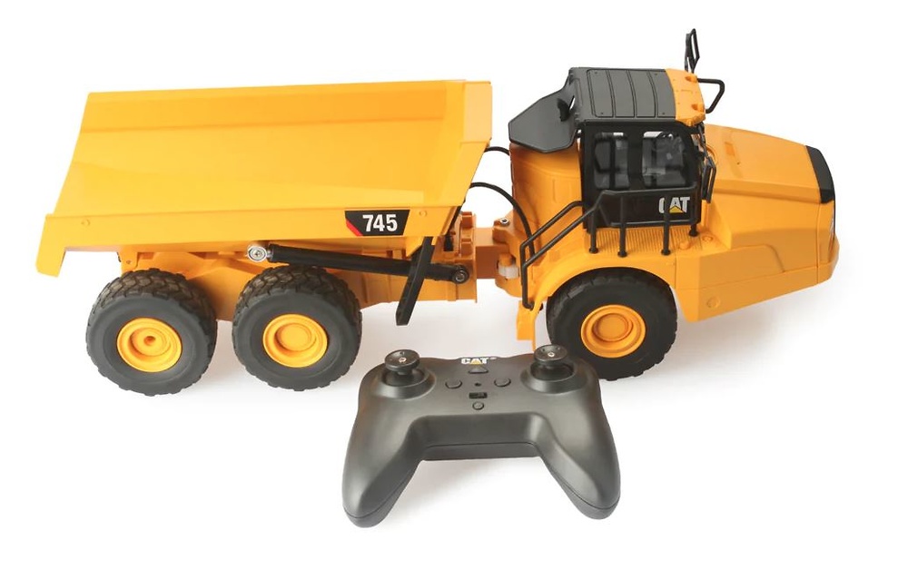 Caterpillar Cat 745 Dumper articulado - Radio Control con mando Diecast Masters 25004 escala 1/24 