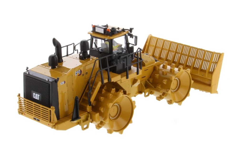 Caterpillar Cat 836 compactadora de tratamiento de residuos Diecast Masters 85763 escala 1/50 