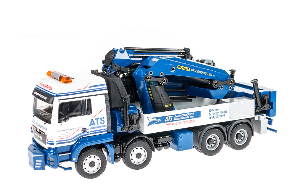 Man Tgs Euro 5 8x4 con grua Palfinger PK 200002, Conrad Modelle 75224 