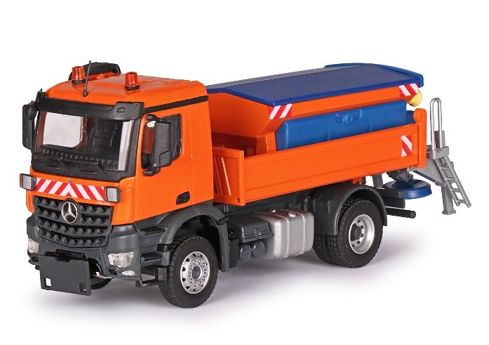 Mercedes-Benz Arocs quitanieves con mecanismo de esparcido de arena Conrad Modelle 78169 escala 1/50 