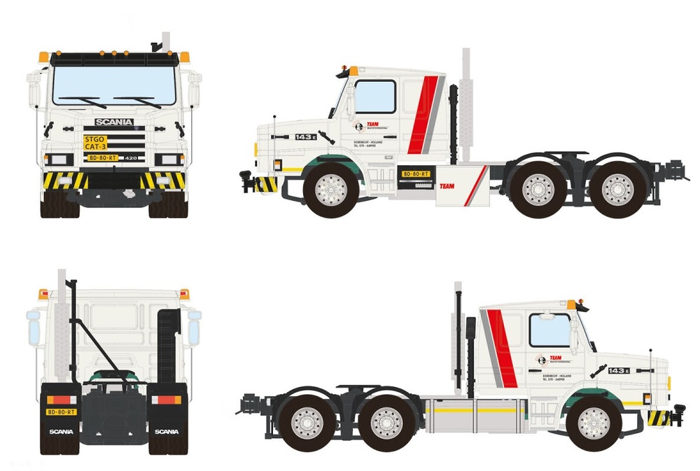 Scania 3 series Torpedo Team Heavy Lift Wsi Models 3580 escala 1/50 