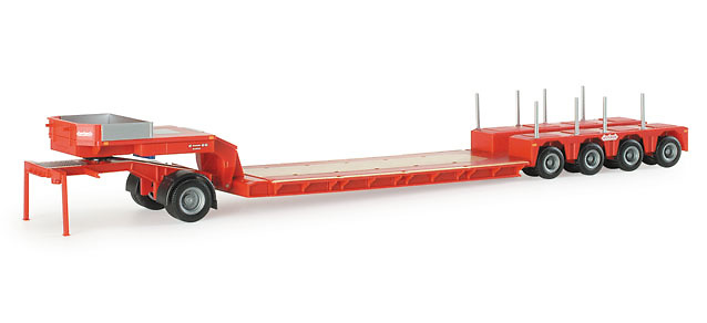 Nooteboom pendular x trailer con jeep dolly, Herpa 1/87 