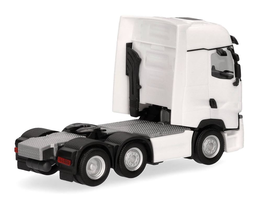 Renault T Facelift cabeza tractora 3 ejes 6x2 blanco Herpa 315104-003 escala 1/87 