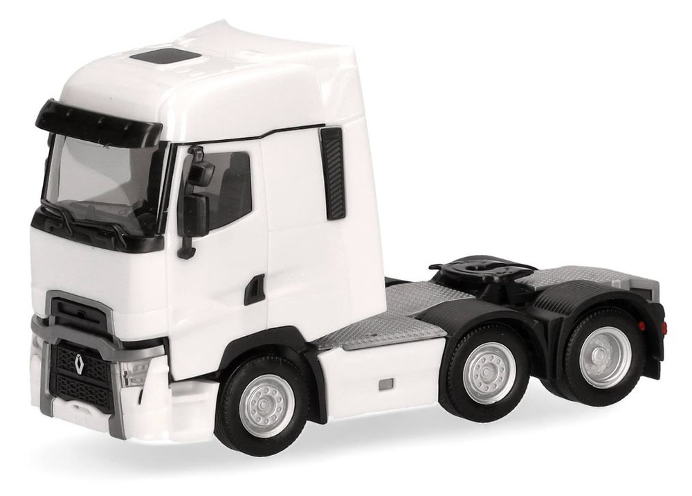 Renault T Facelift cabeza tractora 3 ejes 6x2 blanco Herpa 315104-003 escala 1/87 