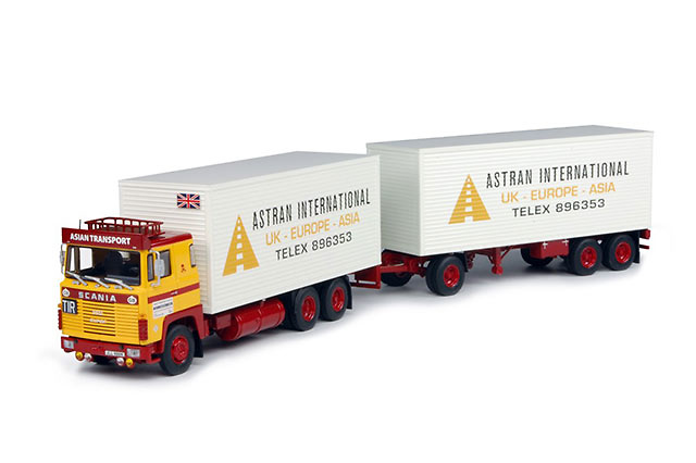 Scania 140 con remolque Astran Tekno 63750 escala 1/50 