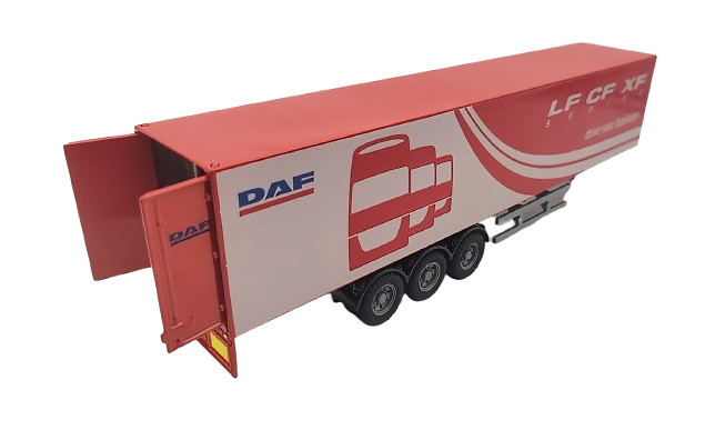 Semi remolque caja cerrada DAF Joal 3655 escala 1/50 