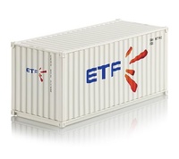 Contenedor maritimo ETF 20 pies Nzg 875-10 escala 1/50