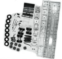 Kit para montar remolque plataforma 3 ejes Tekno 81891 escala 1/50