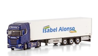 Miniatura Scania S770 Highline CS20H + semi remolque frigo - Isabel Alonso Wsi Models 01-4352 escala 1/50