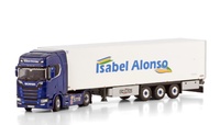 Miniatura camion Scania S770 Highline 4x2 CS20H + remolque frigorifico Isabel Alonso Wsi Models 01-4352 escala 1/50